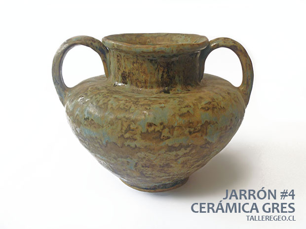 jarrón de ceramica gres